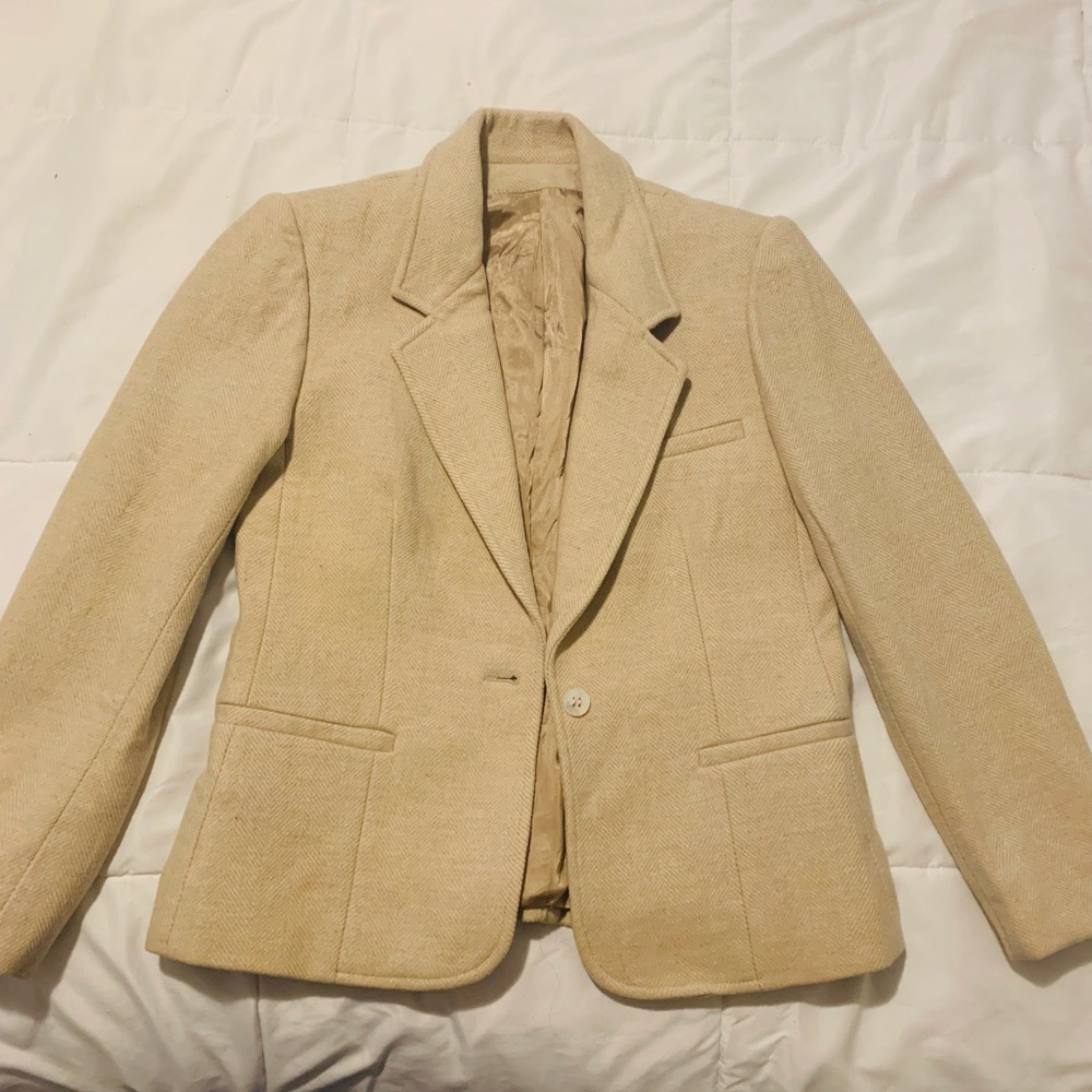 Fitted wool blazer